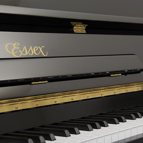 ESSEX EUP-108 C EP Parlak Siyah 108 CM Duvar Piyanosu